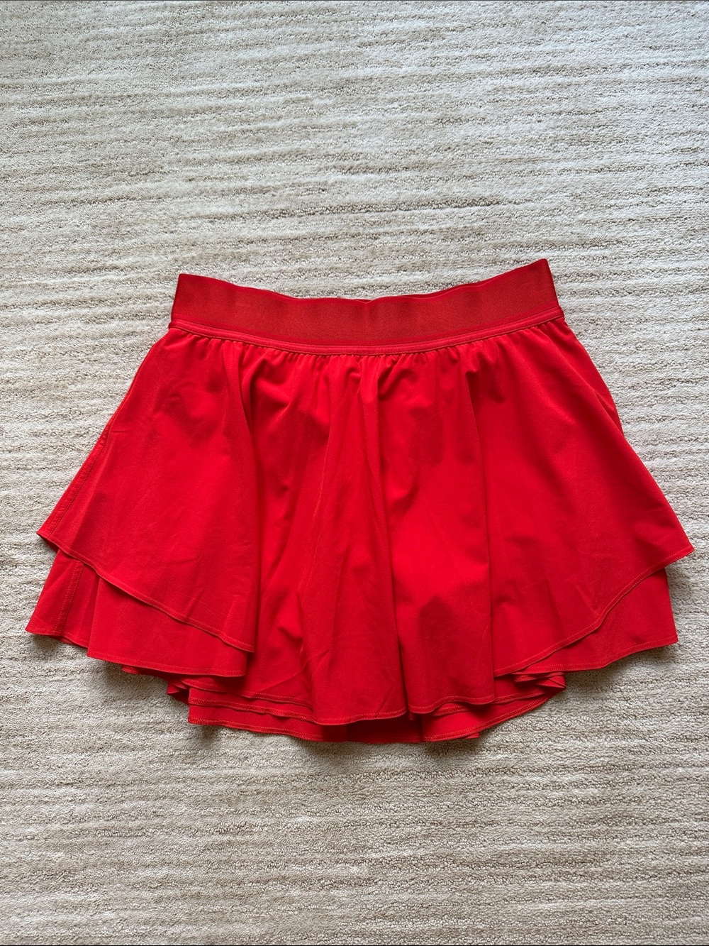 Like New Lululemon Court Rival High-Rise Skirt Long Hot Heat Red Size 8